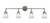Toltec Lighting - 184-AS-460 - Four Light Bath Bar - Vintage - Aged Silver