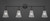 Toltec Lighting - 184-DG-729 - Four Light Bath Bar - Vintage - Dark Granite