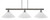 Toltec Lighting - 1863-GPDW-2161 - Three Light Bar - Tacoma - Graphite & Painted Distressed Wood-look Metal