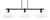 Toltec Lighting - 1863-MBDW-318 - Three Light Bar - Tacoma - Matte Black & Painted Distressed Wood-look Metal