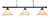 Toltec Lighting - 1873BK - Three Light Island Pendant - Round - Black
