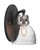 Toltec Lighting - 1931-MBBN-4119 - One Light Wall Sconce - Easton - Matte Black & Brushed Nickel