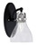 Toltec Lighting - 1931-MBBN-4760 - One Light Wall Sconce - Easton - Matte Black & Brushed Nickel