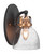 Toltec Lighting - 1931-MBBR-4110 - One Light Wall Sconce - Easton - Matte Black & Brass