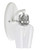 Toltec Lighting - 1931-WHBN-210 - One Light Wall Sconce - Easton - White & Brushed Nickel