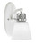 Toltec Lighting - 1931-WHBN-460 - One Light Wall Sconce - Easton - White & Brushed Nickel
