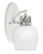 Toltec Lighting - 1931-WHBN-4811 - One Light Wall Sconce - Easton - White & Brushed Nickel