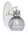 Toltec Lighting - 1931-WHBN-5112 - One Light Wall Sconce - Easton - White & Brushed Nickel