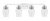 Toltec Lighting - 1934-WHBN-210 - Four Light Bath Bar - Easton - White & Brushed Nickel