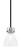 Toltec Lighting - 1941-MBBN-4760 - One Light Mini Pendant - Easton - Matte Black & Brushed Nickel