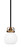 Toltec Lighting - 1941-MBBR-4101 - One Light Mini Pendant - Easton - Matte Black & Brass