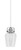Toltec Lighting - 1941-WHBN-210 - One Light Mini Pendant - Easton - White & Brushed Nickel