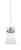 Toltec Lighting - 1941-WHBN-460 - One Light Mini Pendant - Easton - White & Brushed Nickel