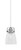 Toltec Lighting - 1941-WHBN-461 - One Light Mini Pendant - Easton - White & Brushed Nickel