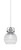 Toltec Lighting - 1941-WHBN-5110 - One Light Mini Pendant - Easton - White & Brushed Nickel