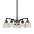 Toltec Lighting - 1945-MBBR-4119 - Five Light Chandelier - Easton - Matte Black & Brass
