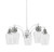 Toltec Lighting - 1945-WHBN-210 - Five Light Chandelier - Easton - White & Brushed Nickel