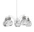 Toltec Lighting - 1945-WHBN-4109 - Five Light Chandelier - Easton - White & Brushed Nickel