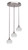 Toltec Lighting - 2143-BN-212 - Three Light Cluster Pendalier - Empire - Brushed Nickel