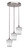 Toltec Lighting - 2143-BN-4031 - Three Light Cluster Pendalier - Empire - Brushed Nickel