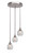 Toltec Lighting - 2143-BN-4102 - Three Light Cluster Pendalier - Empire - Brushed Nickel