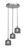 Toltec Lighting - 2143-BN-4612 - Three Light Pendalier - Empire - Brushed Nickel