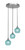 Toltec Lighting - 2143-BN-4625 - Three Light Pendalier - Empire - Brushed Nickel