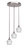 Toltec Lighting - 2143-BN-4811 - Three Light Cluster Pendalier - Empire - Brushed Nickel