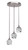 Toltec Lighting - 2143-BN-4819 - Three Light Cluster Pendalier - Empire - Brushed Nickel