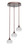 Toltec Lighting - 2143-BRZ-212 - Three Light Cluster Pendalier - Empire - Bronze