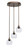 Toltec Lighting - 2143-BRZ-4100 - Three Light Cluster Pendalier - Empire - Bronze