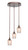 Toltec Lighting - 2143-BRZ-4253 - Three Light Cluster Pendalier - Empire - Bronze