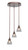 Toltec Lighting - 2143-BRZ-4760 - Three Light Cluster Pendalier - Empire - Bronze