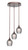 Toltec Lighting - 2143-BRZ-4902 - Three Light Cluster Pendalier - Empire - Bronze