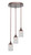 Toltec Lighting - 2143-BRZ-530 - Three Light Cluster Pendalier - Empire - Bronze