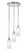 Toltec Lighting - 2143-CH-4091 - Three Light Cluster Pendalier - Empire - Chrome