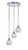 Toltec Lighting - 2143-CH-4102 - Three Light Cluster Pendalier - Empire - Chrome