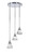 Toltec Lighting - 2143-CH-4769 - Three Light Cluster Pendalier - Empire - Chrome