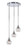 Toltec Lighting - 2143-CH-5110 - Three Light Cluster Pendalier - Empire - Chrome