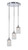 Toltec Lighting - 2143-CH-530 - Three Light Cluster Pendalier - Empire - Chrome