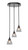 Toltec Lighting - 2143-ES-4760 - Three Light Cluster Pendalier - Empire - Espresso