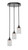 Toltec Lighting - 2143-ES-530 - Three Light Cluster Pendalier - Empire - Espresso