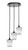 Toltec Lighting - 2143-MB-4031 - Three Light Cluster Pendalier - Empire - Matte Black
