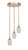 Toltec Lighting - 2143-NAB-210 - Three Light Cluster Pendalier - Empire - New Age Brass