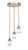 Toltec Lighting - 2143-NAB-3009 - Three Light Cluster Pendalier - Empire - New Age Brass