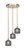 Toltec Lighting - 2143-NAB-4612 - Three Light Pendalier - Empire - New Age Brass