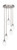 Toltec Lighting - 2145-BN-4021 - Five Light Pendalier - Empire - Brushed Nickel