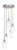 Toltec Lighting - 2145-BN-4041 - Five Light Pendalier - Empire - Brushed Nickel