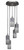 Toltec Lighting - 2145-BN-4092 - Five Light Cluster Pendalier - Empire - Brushed Nickel