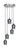Toltec Lighting - 2145-BN-4252 - Five Light Pendalier - Empire - Brushed Nickel